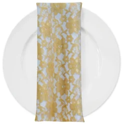 Classic Lace (w/ Poly Lining) Table Napkin in Gold 1700