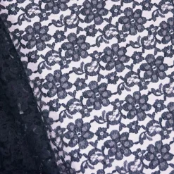 Classic Lace (w/ Poly Lining) Table Napkin in Navy