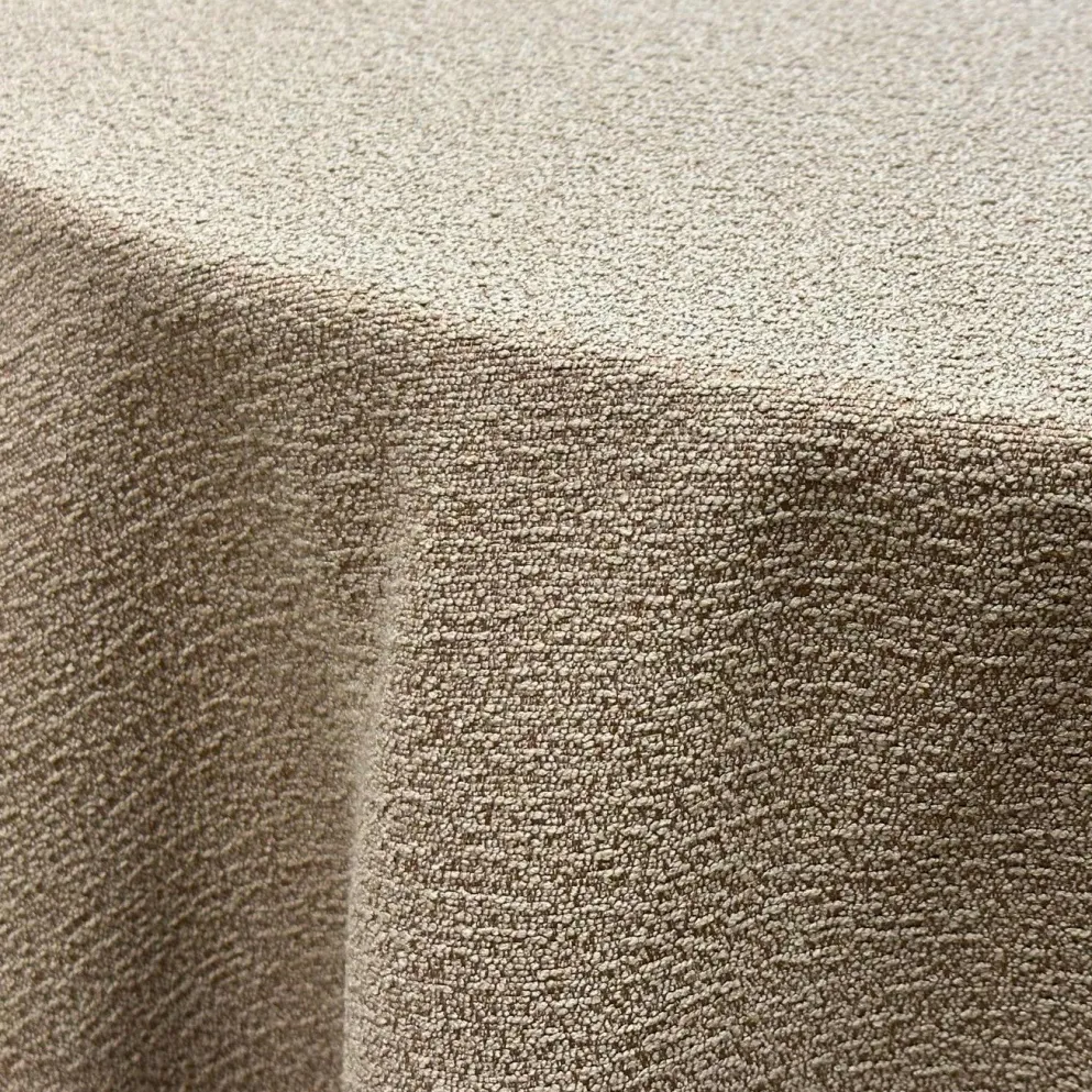 Cloud Chenille Table Linen in Taupe