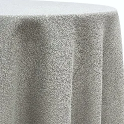 Cloud Chenille Table Linen in Silver