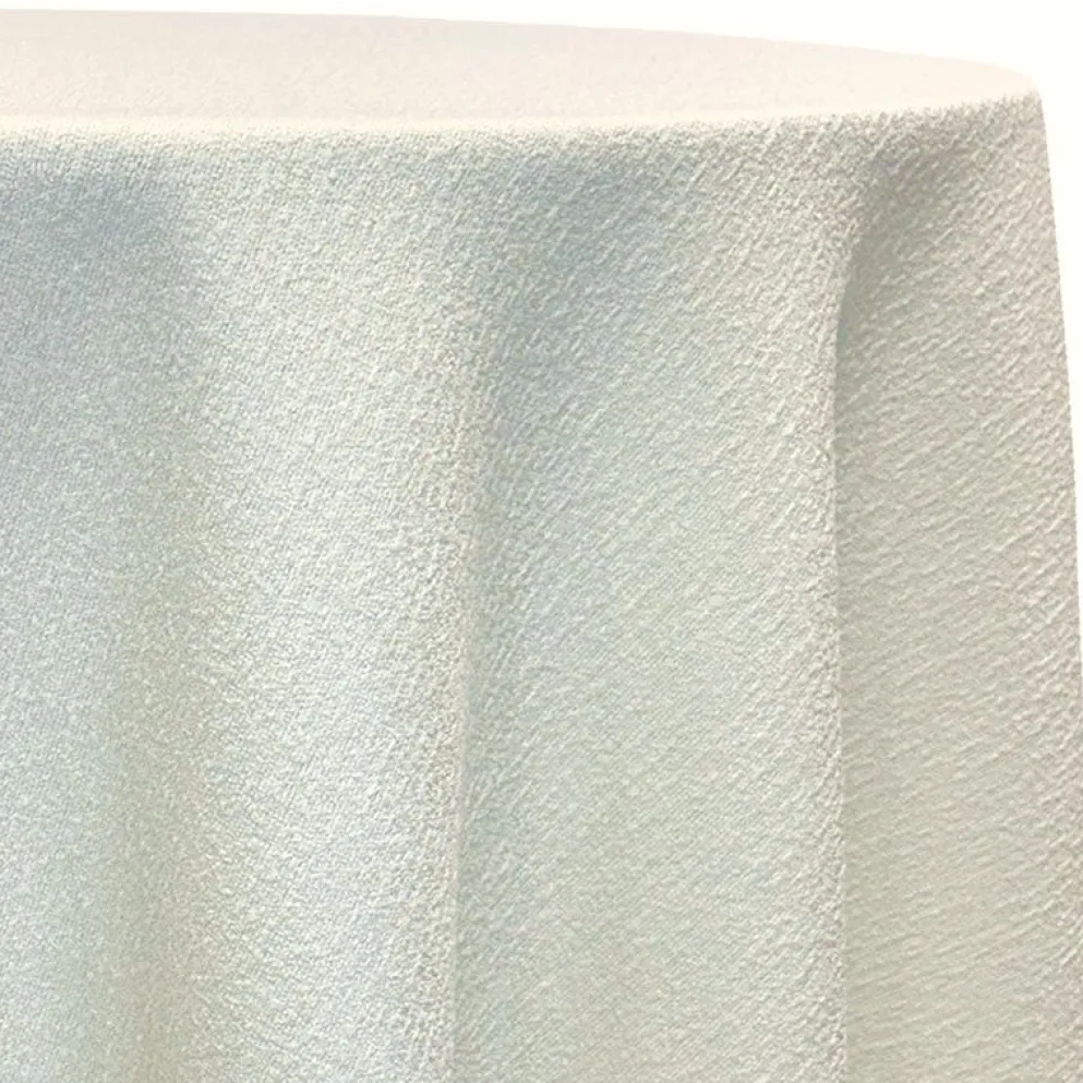 Cloud Chenille Table Linen in Off White