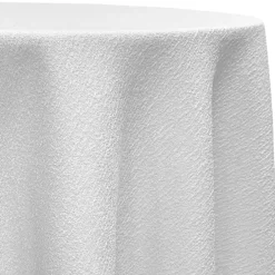 Cloud Chenille Table Linen in White