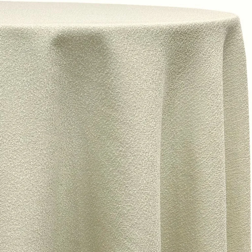 Cloud Chenille Table Linen in Ivory