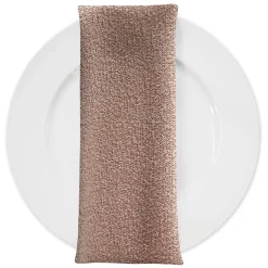 Cloud Chenille Table Napkin in Dusty Rose