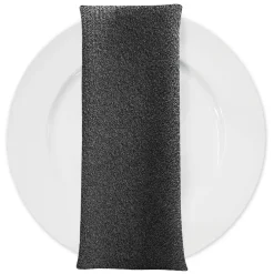 Cloud Chenille Table Napkin in Black