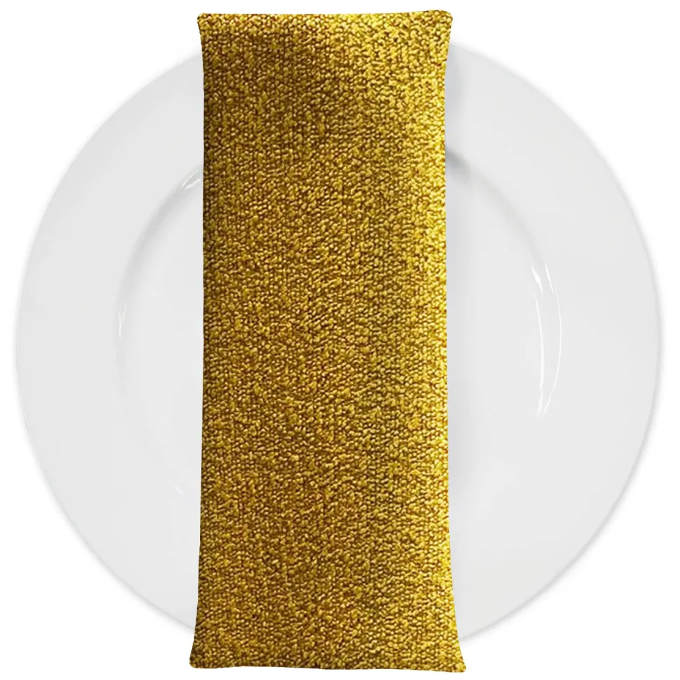Cloud Chenille Table Napkin in Gold