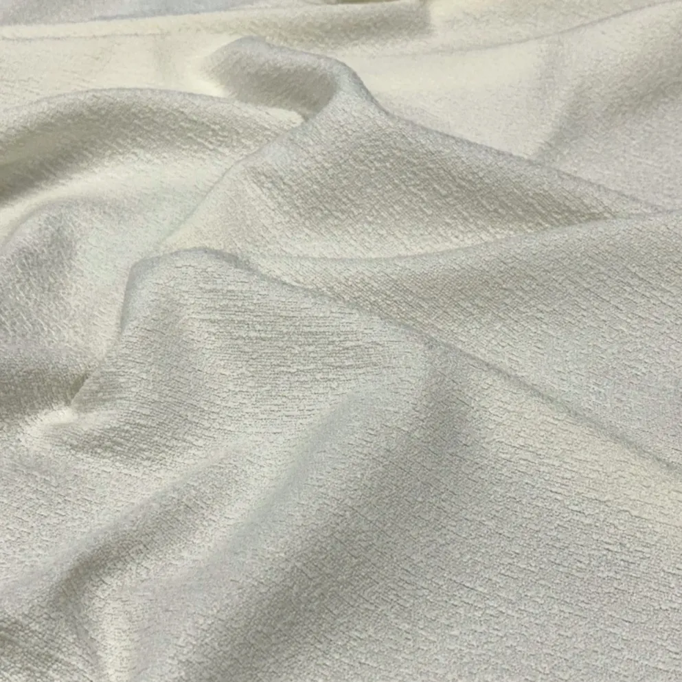 Cloud Chenille Table Runner in Off White