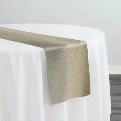 Cloud Chenille Table Runner in Sand