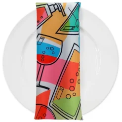 Cocktails (Poly Print) Table Napkin