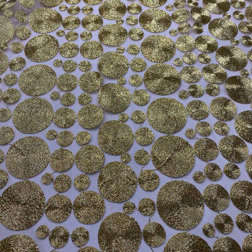 Coin Table Linen in Champagne