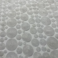 Coin Table Linen in White