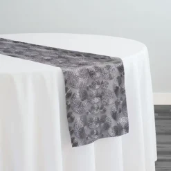 Coin Table Runner in Silver