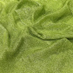 Confetti Metallic Table Linen in Lime