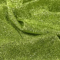 Confetti Metallic Table Linen in Lime
