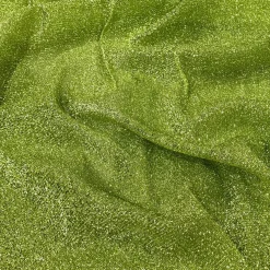 Confetti Metallic Table Linen in Lime