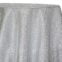Confetti Metallic Table Linen in Silver