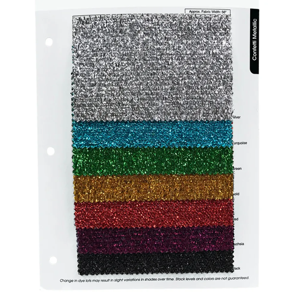 Confetti Metallic Table Linen in Black