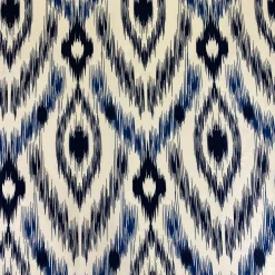 Cosmo Print (Dupioni) Table Linen in Navy