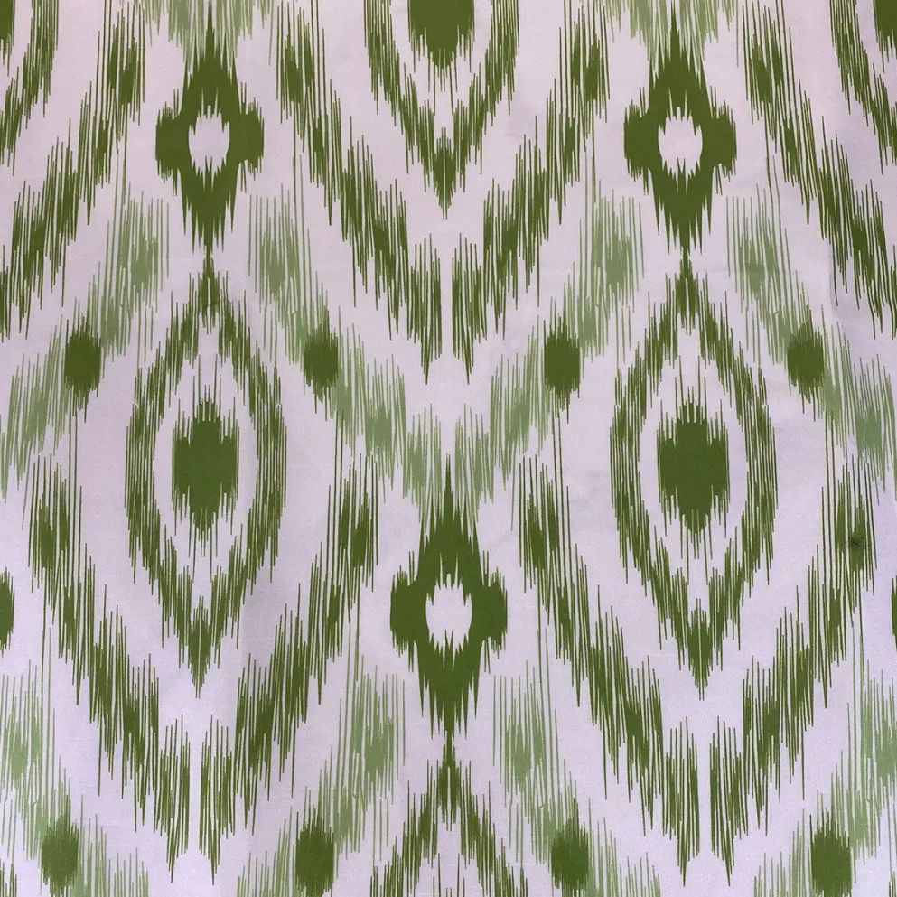 Cosmo Print (Dupioni) Table Linen in Avocado