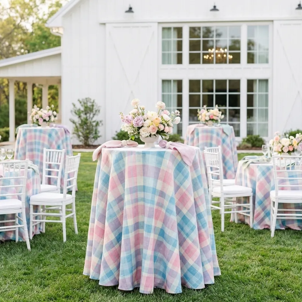 Cotton Candy (Slub Print) Table Linen