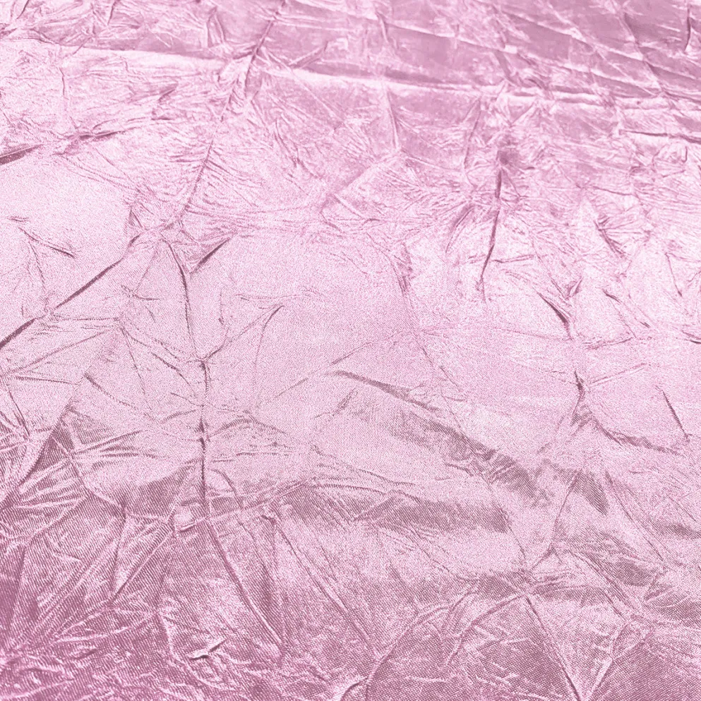 Crush Satin (Bichon) Table Linen in Pink 156