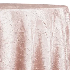 Crush Satin (Bichon) Table Linen in Rose Powder