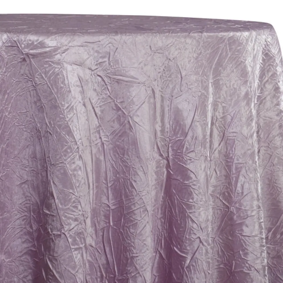 Crush Satin (Bichon) Table Linen in Mauve 055