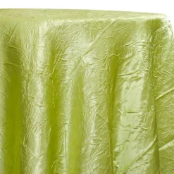 Crush Satin (Bichon) Table Linen in Lime 37
