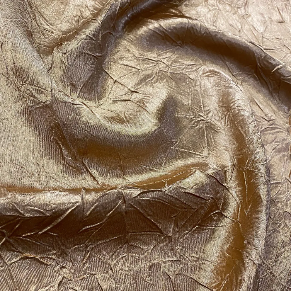 Crush Satin (Bichon) Table Napkin in Khaki 021