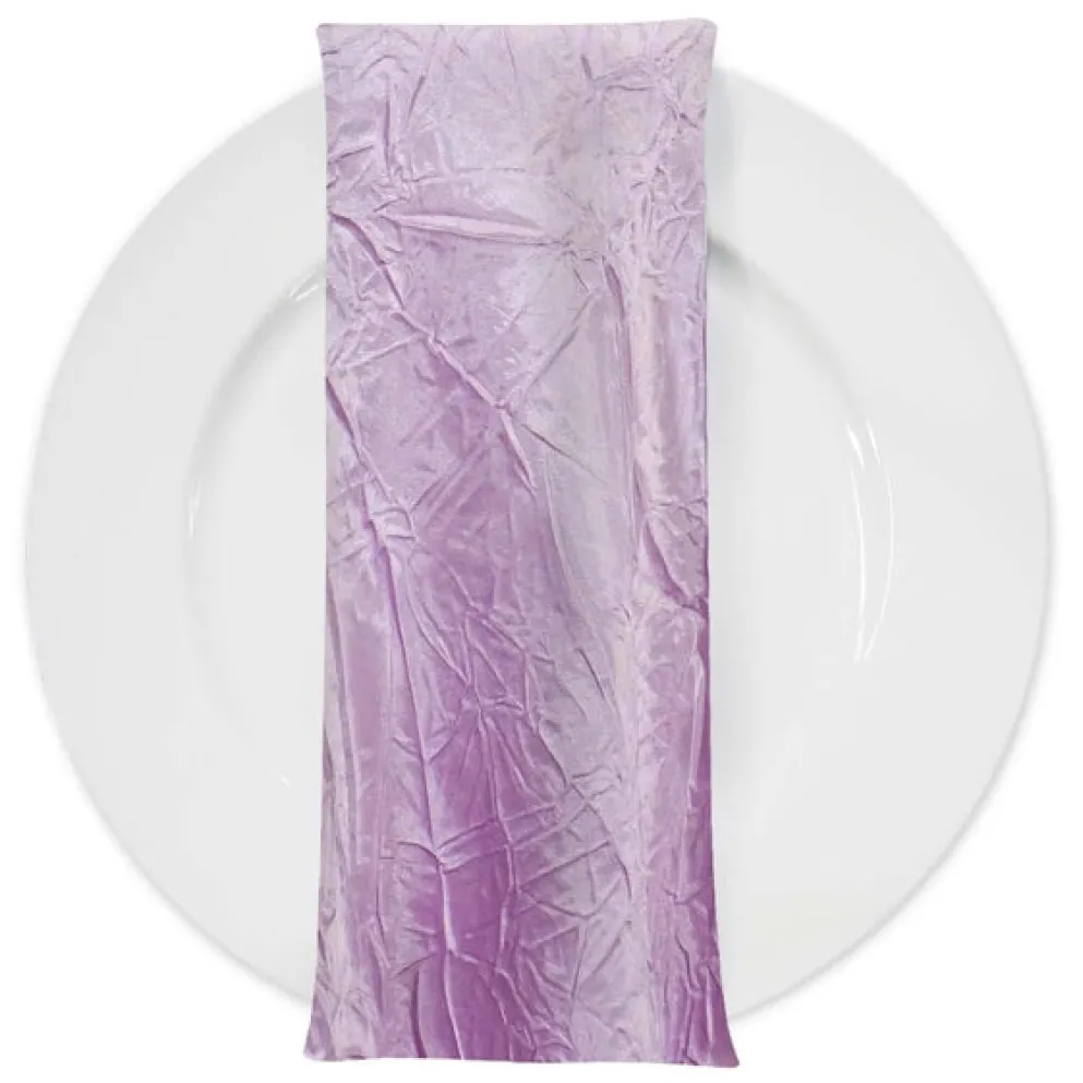 Crush Satin (Bichon) Table Napkin in Lavender 468