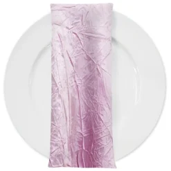Crush Satin (Bichon) Table Napkin in Pink 156