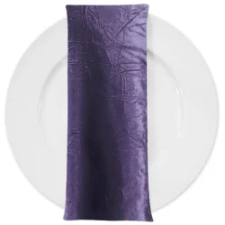 Crush Satin (Bichon) Table Napkin in Raisin 356