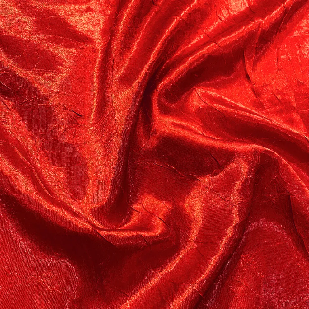 Crush Satin (Bichon) Table Napkin in Red 190