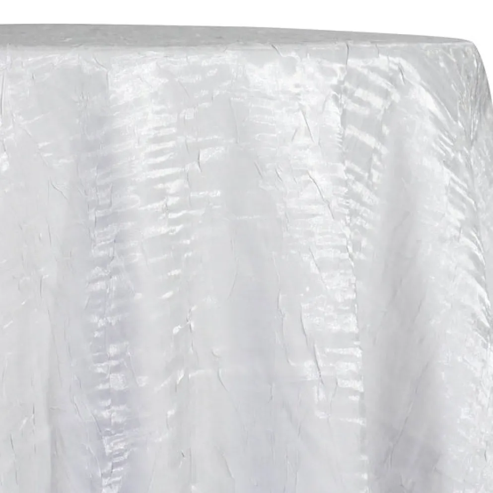 Crush Shimmer (Galaxy) Table Linen in White