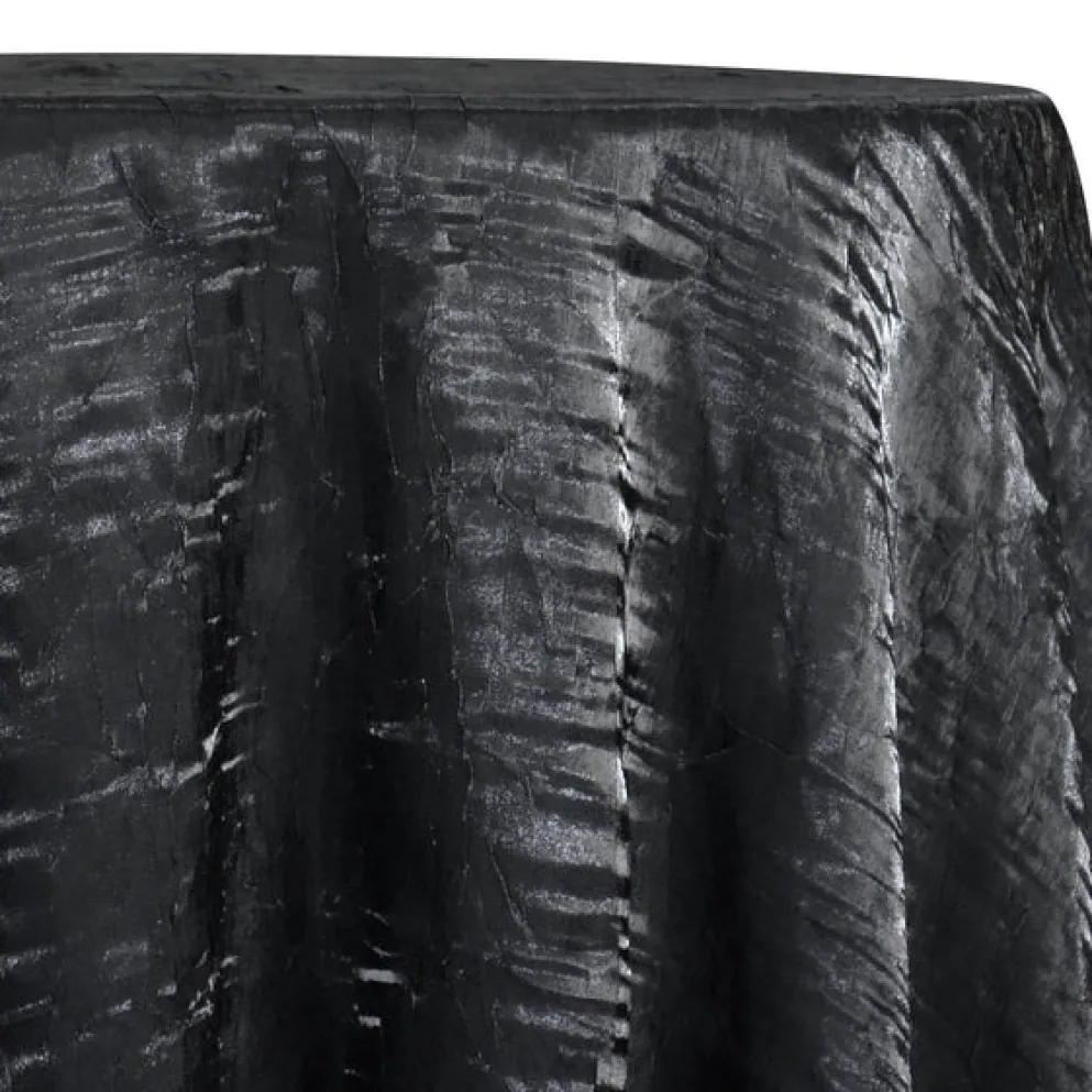 Crush Shimmer (Galaxy) Table Linen in Black