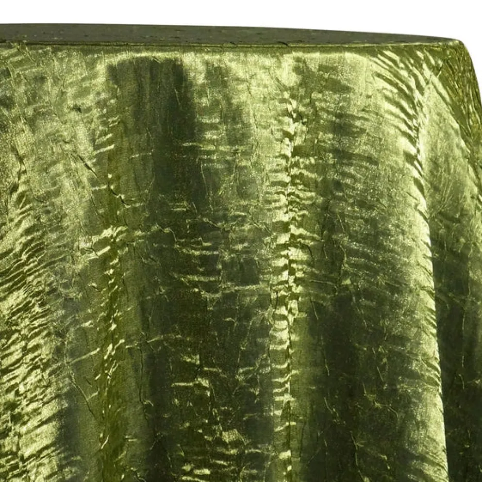 Crush Shimmer (Galaxy) Table Linen in Moss 15