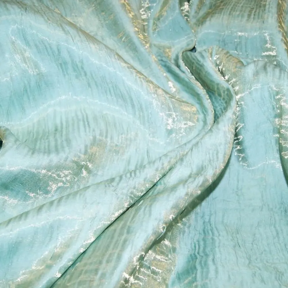 Crush Shimmer (Galaxy) Table Linen in New Aqua 35