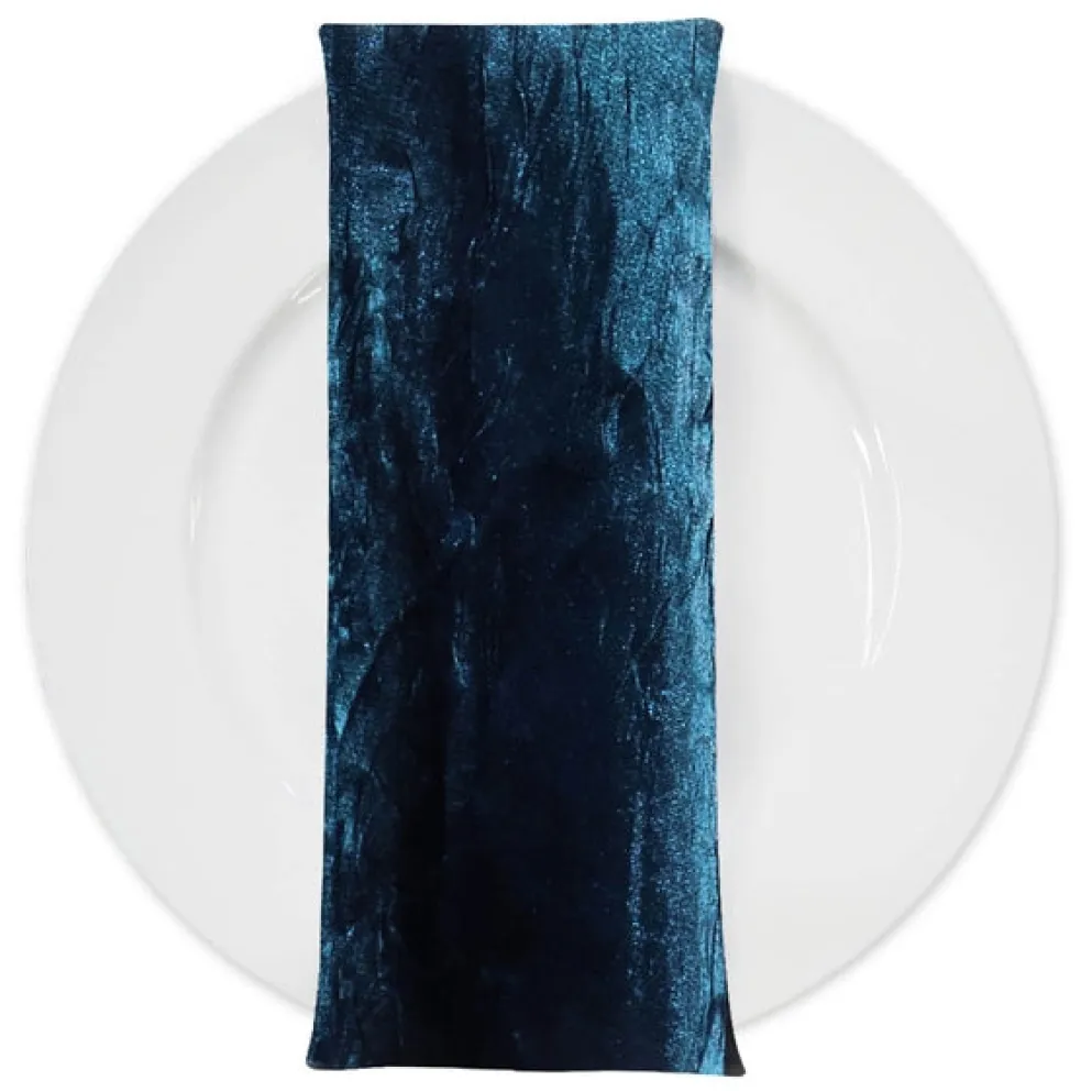 Crush Shimmer (Galaxy) Table Napkin in Teal 10