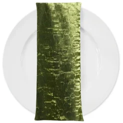 Crush Shimmer (Galaxy) Table Napkin in Moss 15