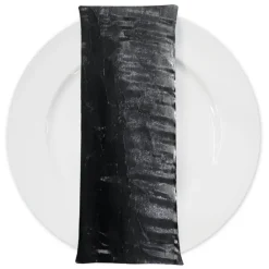 Crush Shimmer (Galaxy) Table Napkin in Black