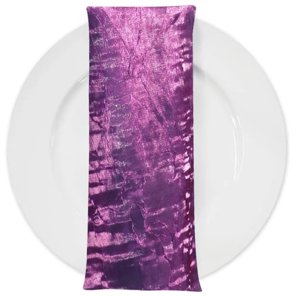 Crush Shimmer (Galaxy) Table Napkin in Eggplant 32