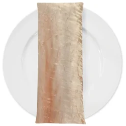 Crush Shimmer (Galaxy) Table Napkin in Taupe 27