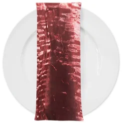 Crush Shimmer (Galaxy) Table Napkin in Bordeaux 1