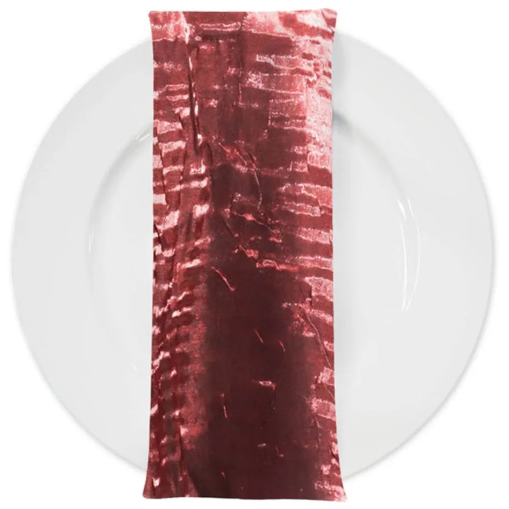 Crush Shimmer (Galaxy) Table Napkin in Bordeaux 1