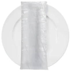 Crush Shimmer (Galaxy) Table Napkin in White 16