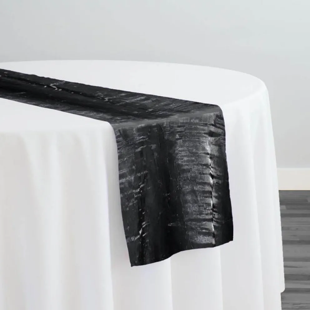 Crush Shimmer (Galaxy) Table Runner in Black
