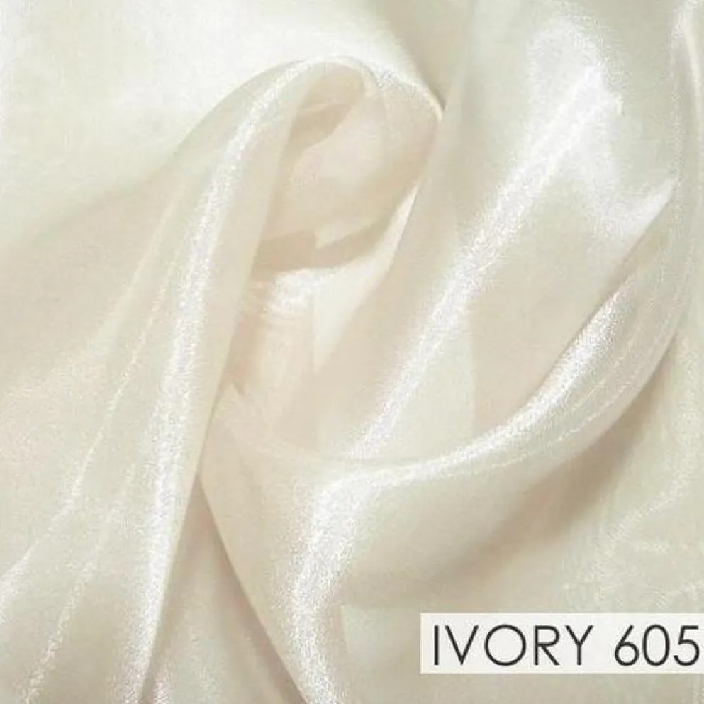 Crystal Organza Drapery Panels (58" Wide) / 64 Colors