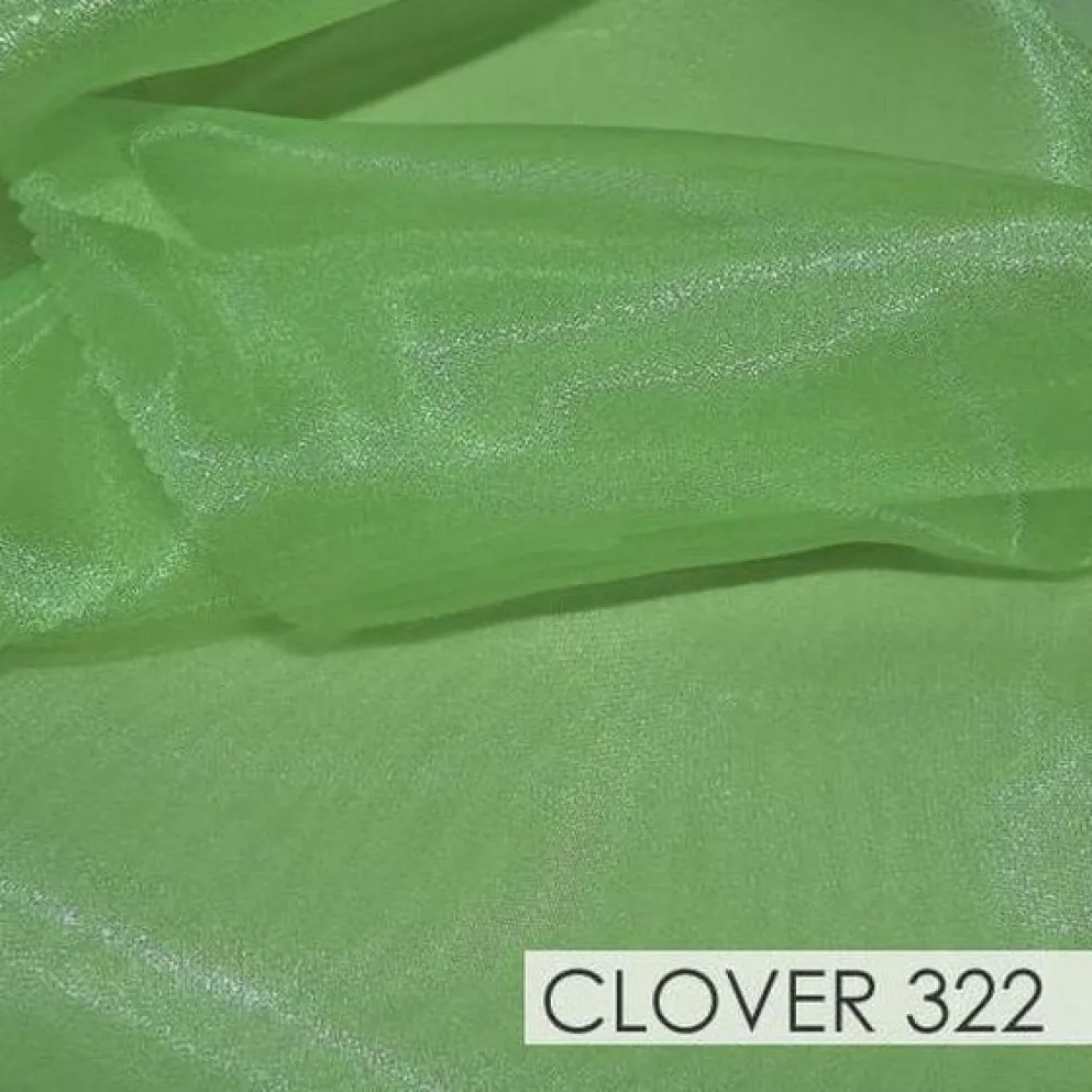 Crystal Organza Drapery Panels (58" Wide) / 64 Colors