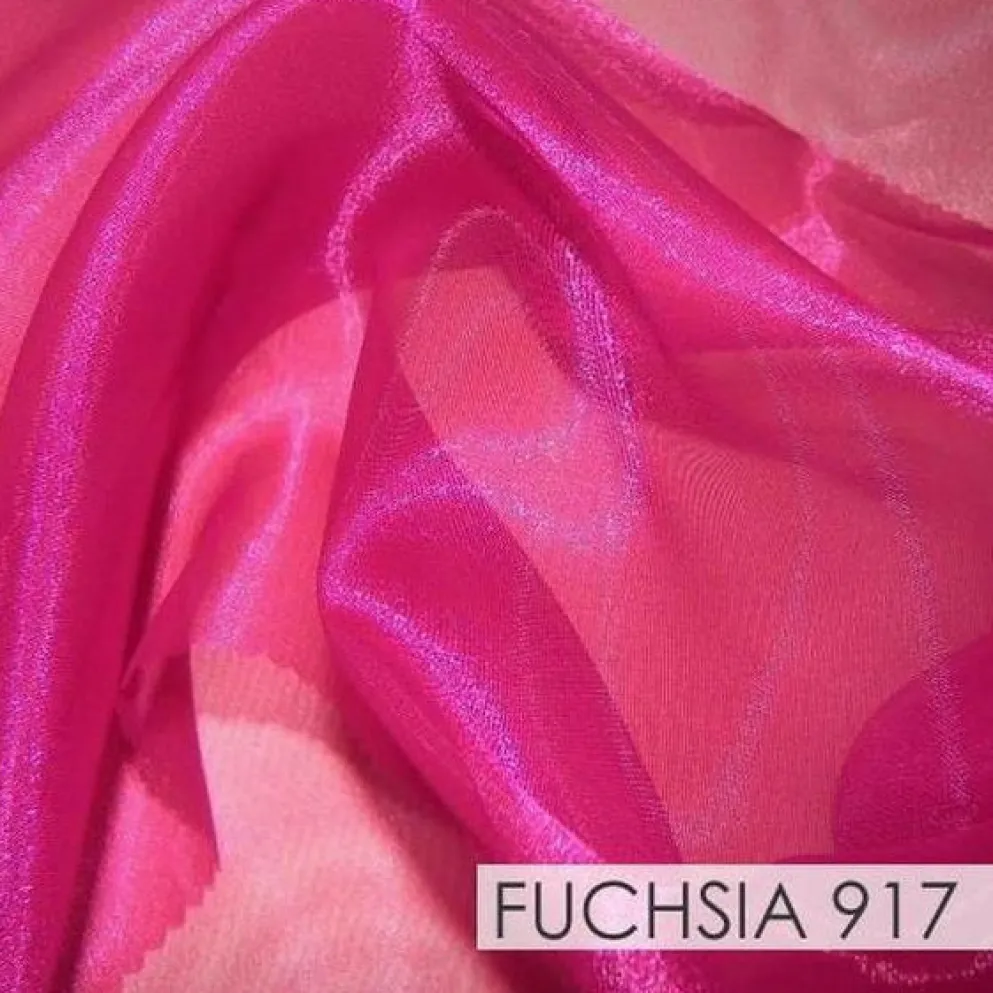 Crystal Organza Drapery Panels (58" Wide) / 64 Colors