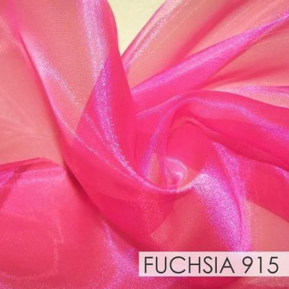 Crystal Organza Drapery Panels (58" Wide) / 64 Colors